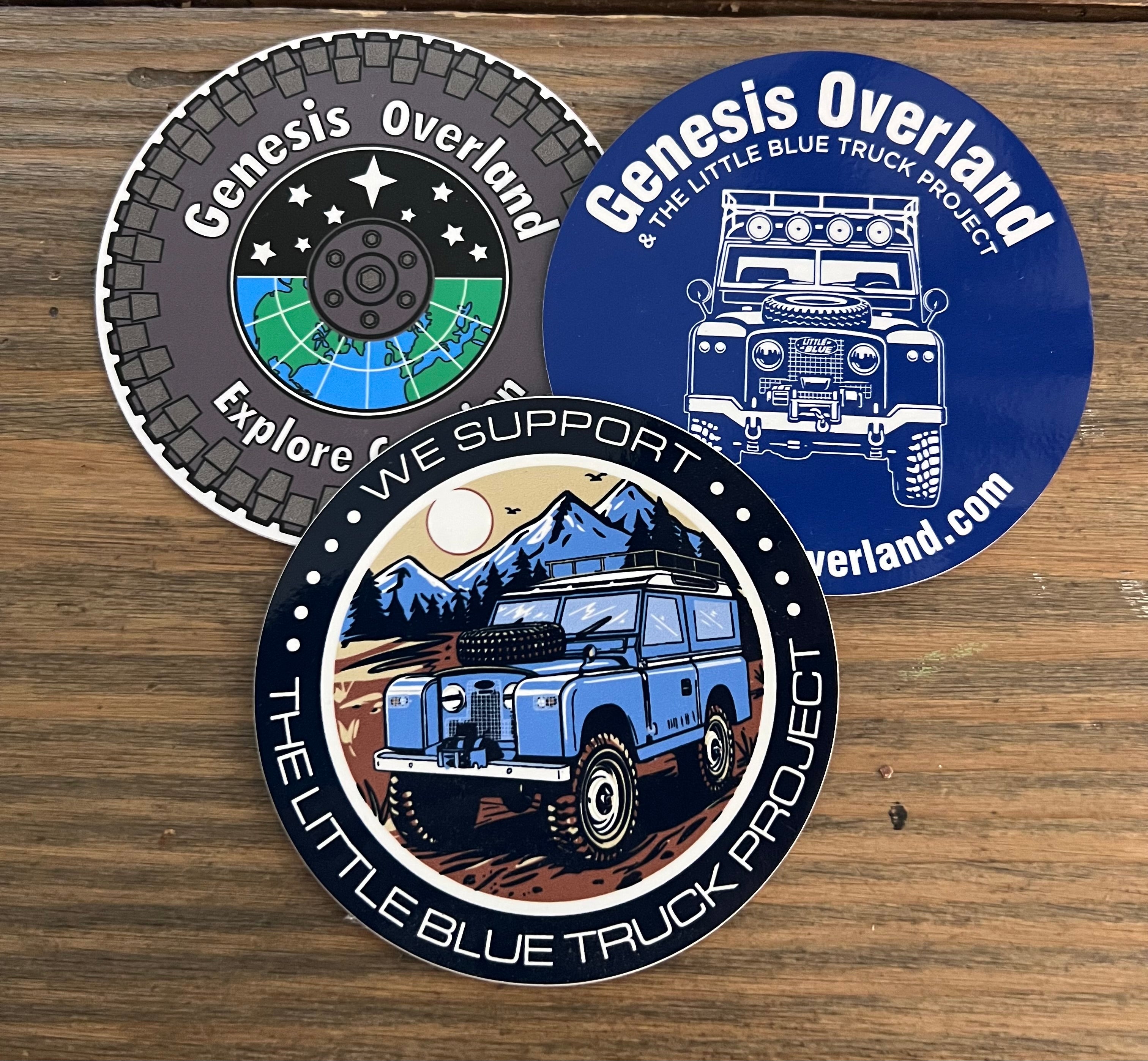 Little Blue Truck/Genesis Overland Sticker Trio – GenesisOverland